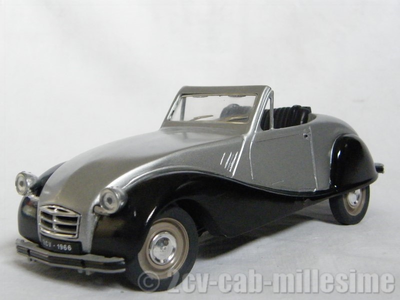 miniature au 1/18ème 2 cv cabriolet millesime