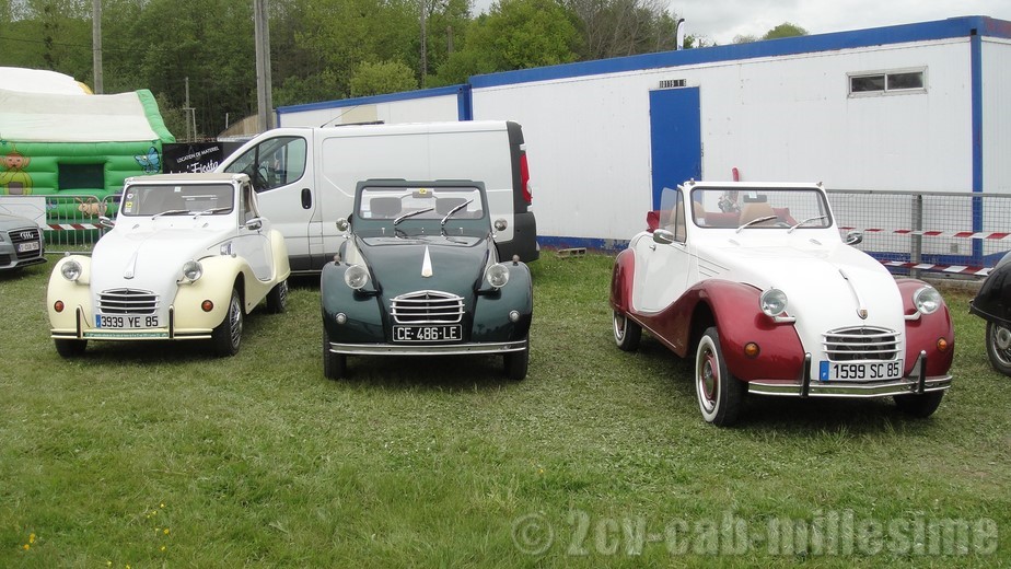 2 cv cabriolet millesime 20ème rencontre des 2 cv clubs de france Lavaré 2013
