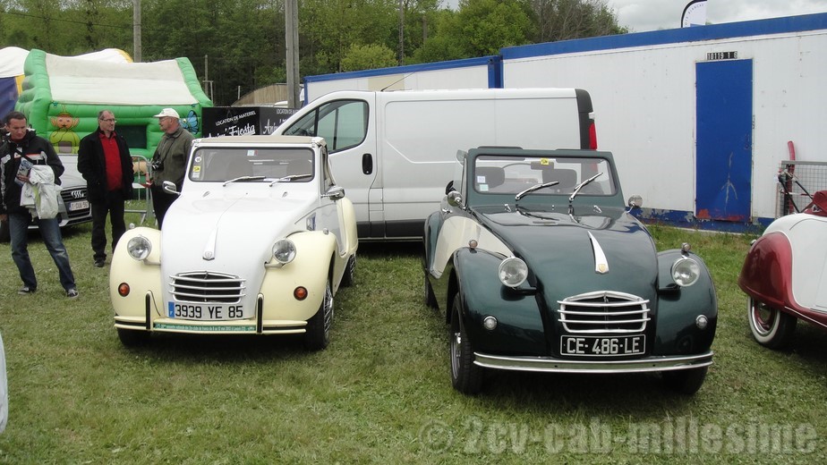 2 cv cabriolet millesime 20ème rencontre des 2 cv clubs de france Lavaré 2013