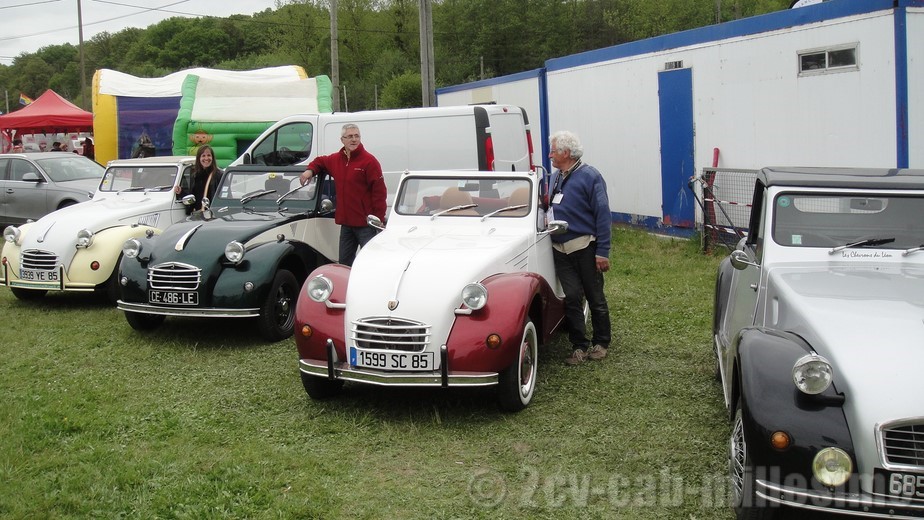 2 cv cabriolet millesime 20ème rencontre des 2 cv clubs de france Lavaré 2013