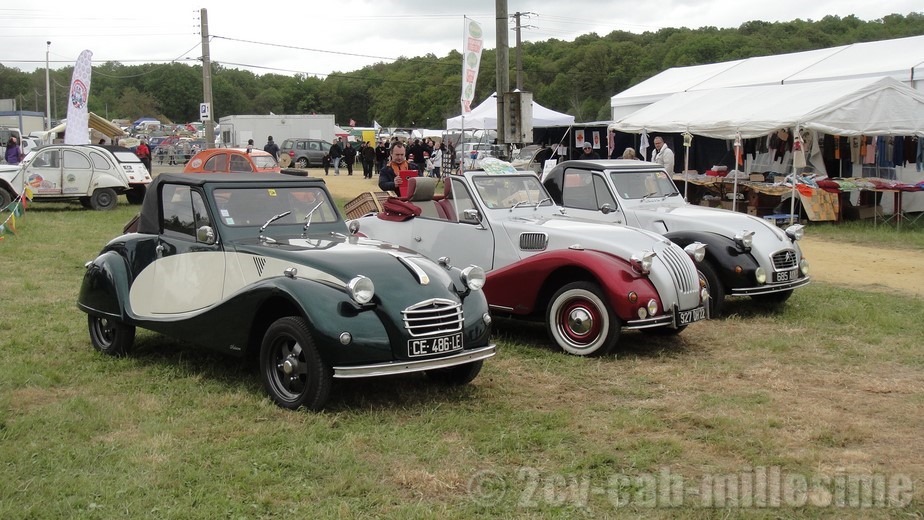 2 cv cabriolet millesime 20ème rencontre des 2 cv clubs de france Lavaré 2013
