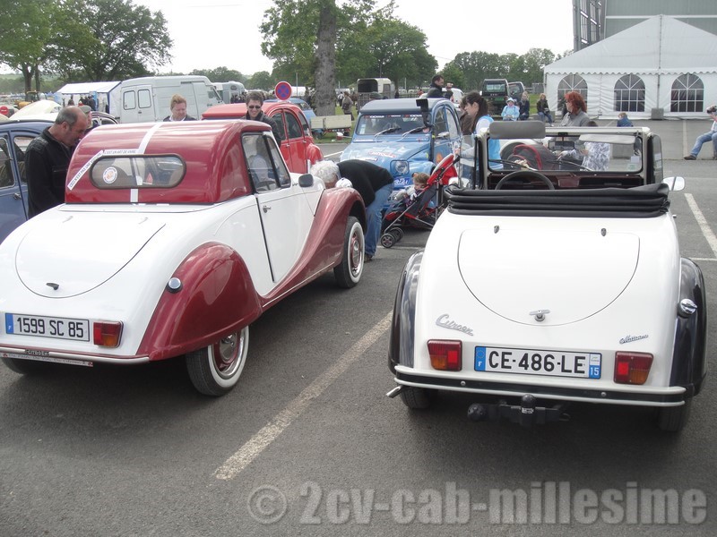 2 cv cabriolet millesime 19ème rencontre des 2 cv clubs de france chateaubriant 2012