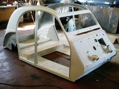 caisse 2 cv à fournir pour la transformation en 2 cv cabriolet millesime